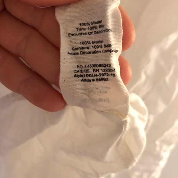 Aritzia Wilfred babydoll red and blue floral embroidered tank top/tunic - Picture 4 of 4